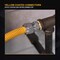 Flextron Gas Line Hose 5/8'' O.D.x72'' Len 3/4" FIP Fittings Yellow Coated Stainless Steel Flexible Connector FTGC-YC12-72O - alternate 2